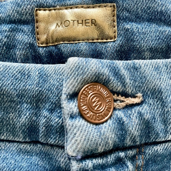 Mother Denim Jeans High Waisted Looker Ankle Fray Shoot to Thrill Women’s Sz. 28 - Picture 3 of 11